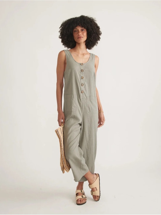 Marine Layer Pants - Marine Layer XS Sydney Jumpsuit in Sage
